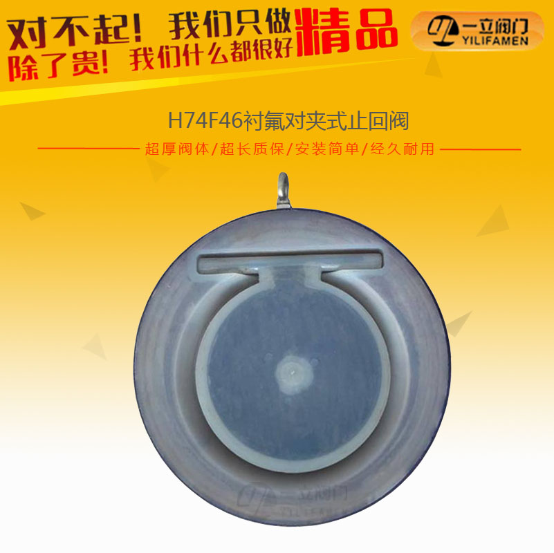 H74F46襯氟對(duì)夾式止回閥
